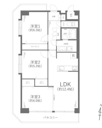 コープ野村戸塚長沼 間取図・土地図