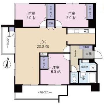 若葉台団地 間取図・土地図
