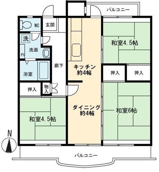 山崎第二団地 間取図・土地図