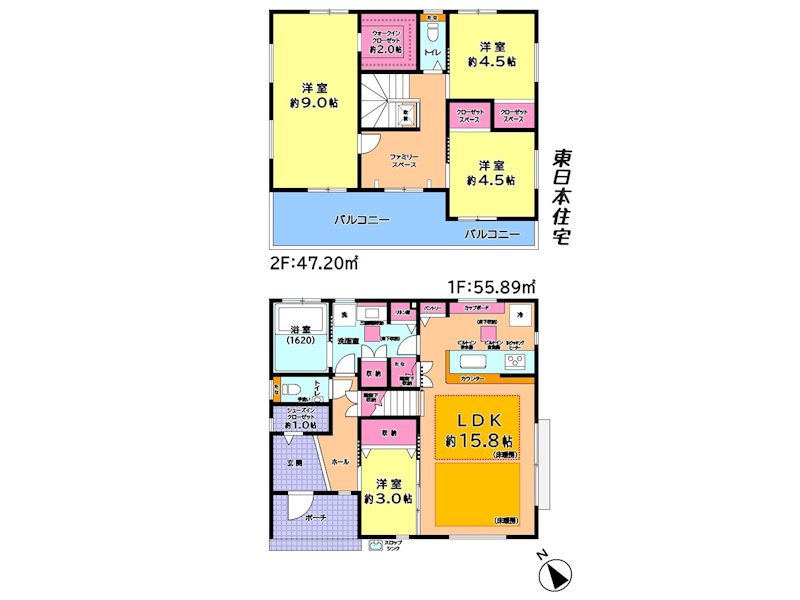 戸建　印西市草深 間取図・土地図