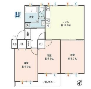 南長津田団地1号棟 間取図・土地図