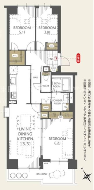 ヒルズ南戸塚プリメゾン 間取図・土地図