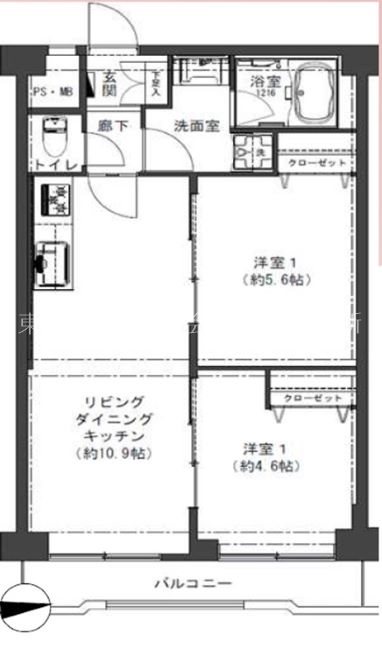 シーサイドパレス平塚 間取図・土地図