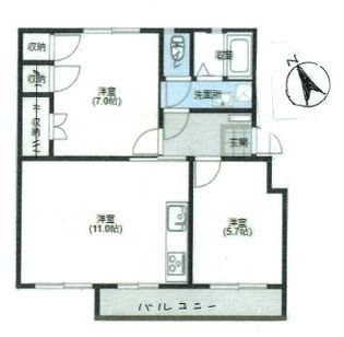 竹山団地 間取図・土地図