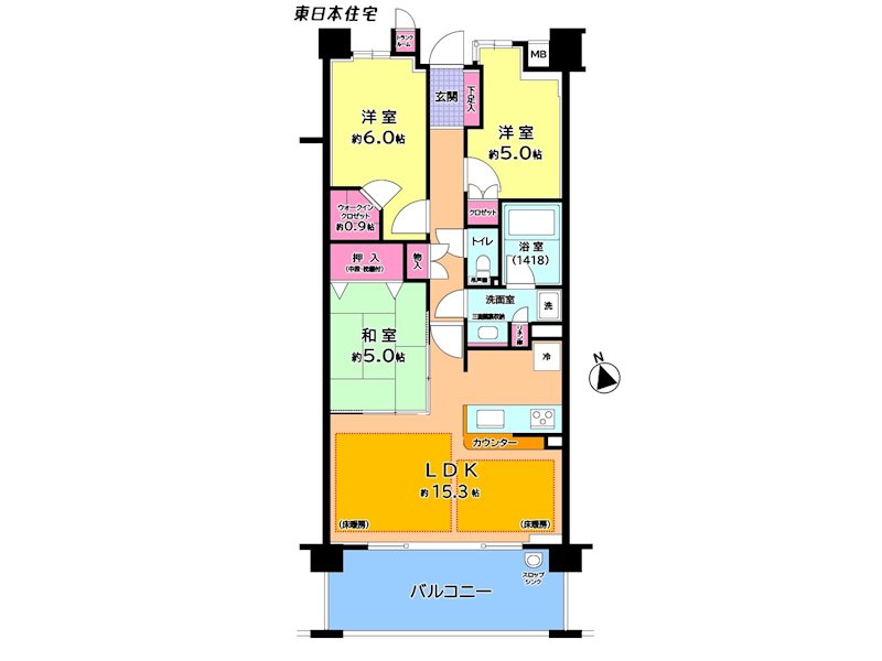 ルネサンス船橋小室公園 間取図・土地図
