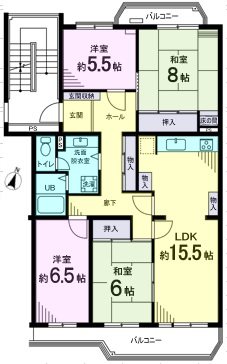 エステート豊ヶ丘2-5 間取図・土地図