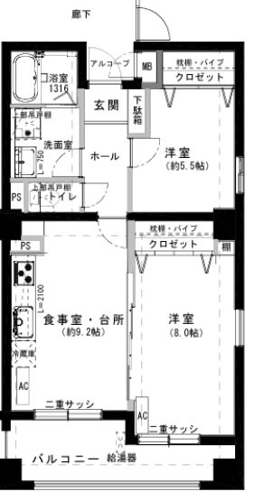 プリマドムス立花 間取図・土地図