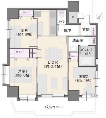 マイキャッスル橋本ステーションプラザ 間取図・土地図
