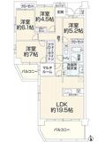 マイキャッスル椚田 間取図・土地図