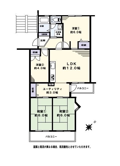 高洲二丁目住宅 間取図・土地図
