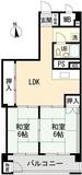 東建狭間マンション 間取図・土地図