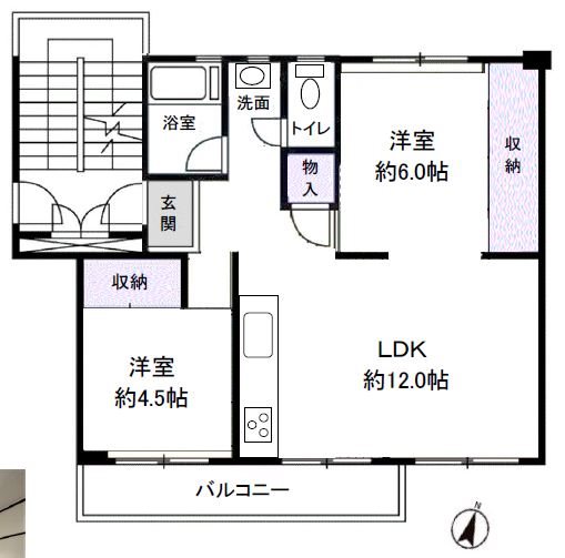 みさと団地13街区 間取図・土地図