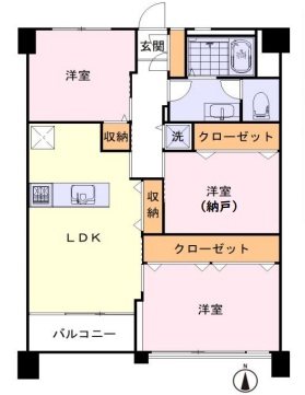 愛宕団地　２－３－１号棟 間取図・土地図