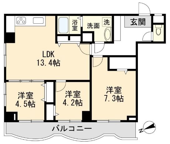 ブルーハイツ柏 間取図・土地図