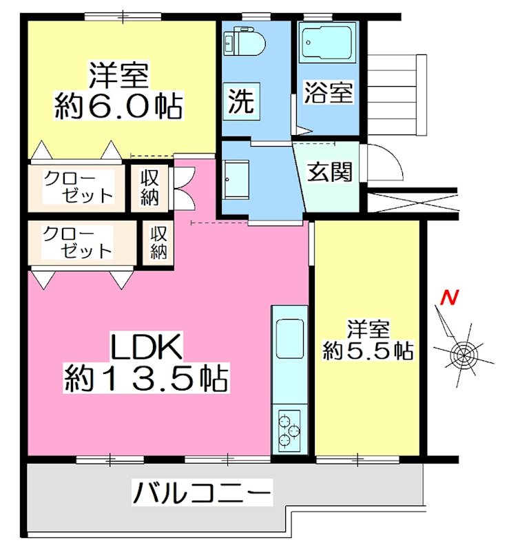 滝山団地2街区 間取図・土地図
