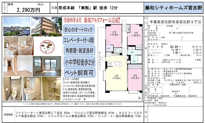 藤和シティホームズ習志野  その他