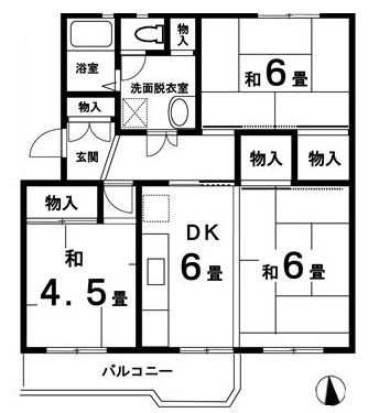 大沢団地 間取図・土地図
