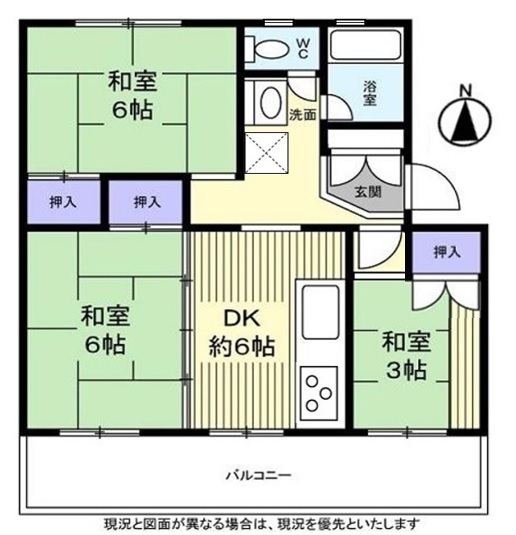 村上団地3街区 間取図・土地図