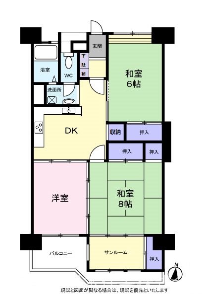 野庭団地619  間取図・土地図