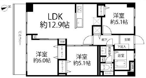 南砂4丁目住宅 間取図・土地図