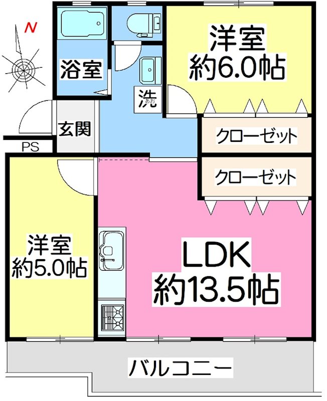 滝山団地2街区 間取図・土地図