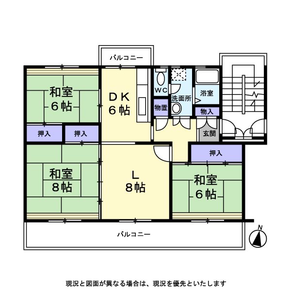 港南台ひばり団地 間取図・土地図