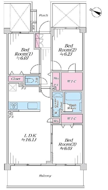 クレストフォルム高幡不動サウスコート 間取図・土地図