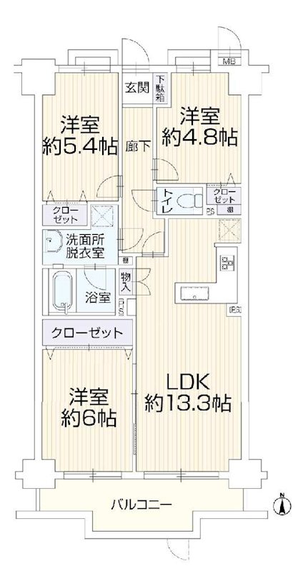マージュ高幡不動　 間取図・土地図
