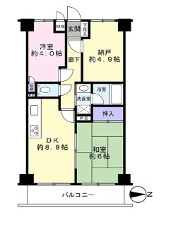 クリオ習志野壱番館 間取図・土地図