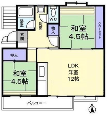 新栄町団地 間取図・土地図