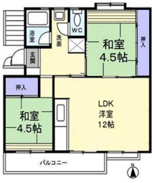 新栄町団地 間取図・土地図