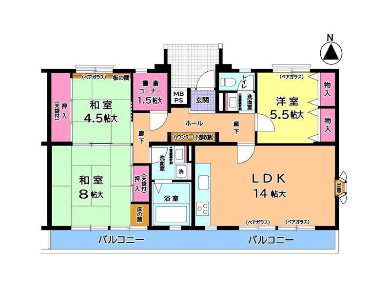 内野南第二団地 間取図・土地図