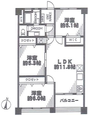 愛宕団地2-3-1 間取図・土地図
