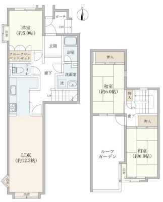 グリーンヒル寺田第一住宅 間取図・土地図