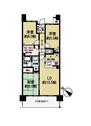 アクアウィング３５３ 間取図・土地図