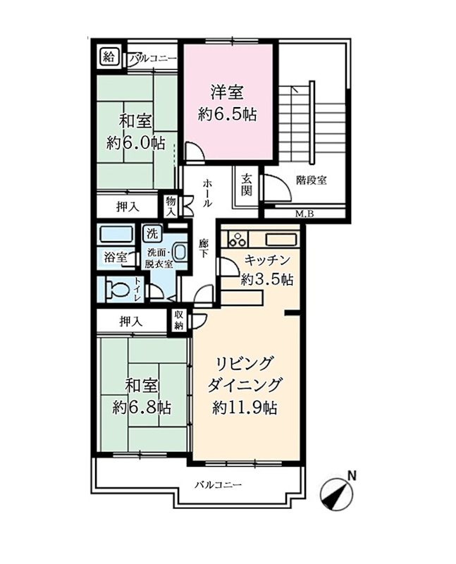 なぎさ団地 間取図・土地図