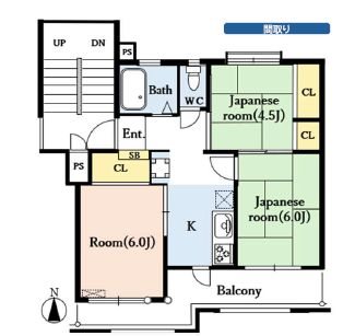 稲毛団地 間取図・土地図