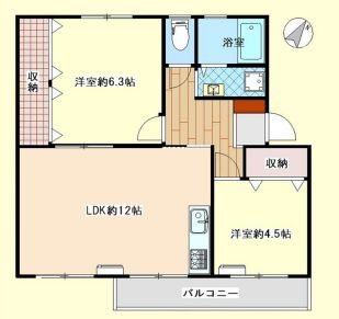 竹山団地 間取図・土地図