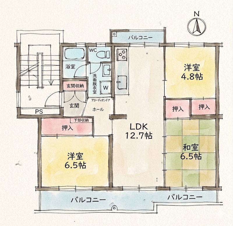 小室ハイランドC街区 間取図・土地図