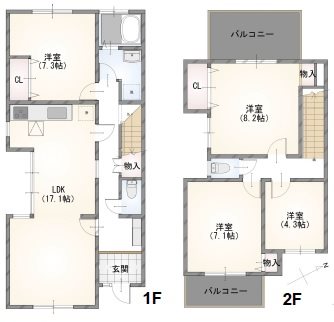 ひよどり団地７号棟 間取図・土地図