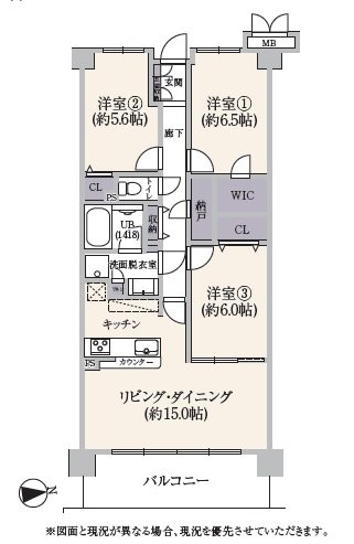 レックス横浜上大岡 間取図・土地図