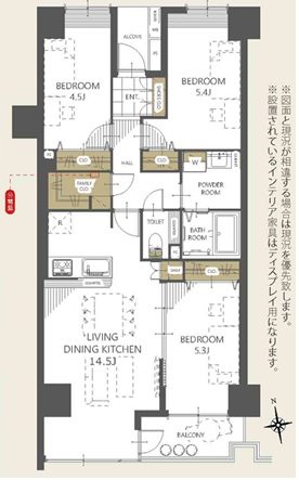 アミティ草加 間取図・土地図