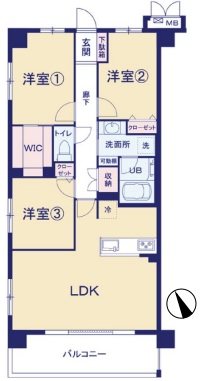 プレシス多摩永山レヴィエ 間取図・土地図