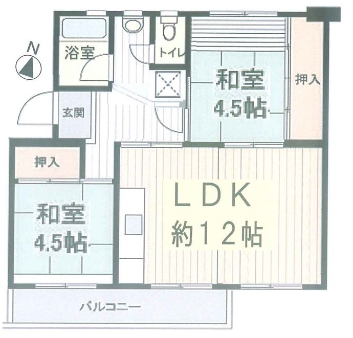 新栄町団地2街区 間取図・土地図
