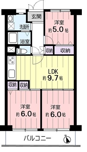 ソフトタウン谷津遊園 間取図・土地図