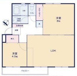 竹山団地2405号棟 間取図・土地図
