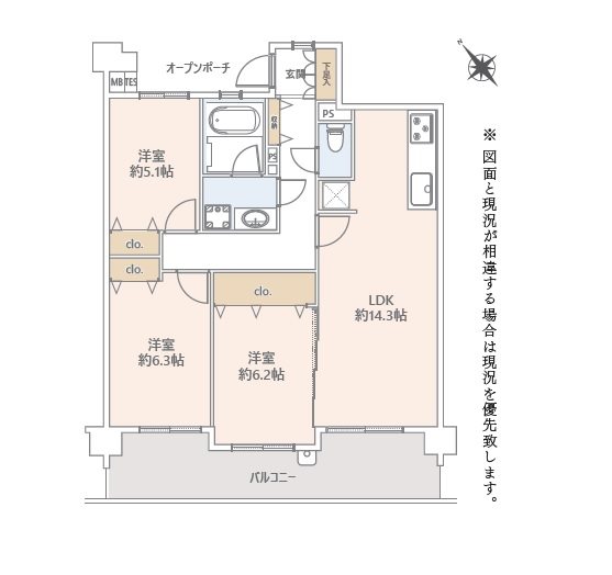 プラウド検見川浜 間取図・土地図
