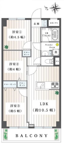 ライオンズマンション磯子第５ 間取図・土地図
