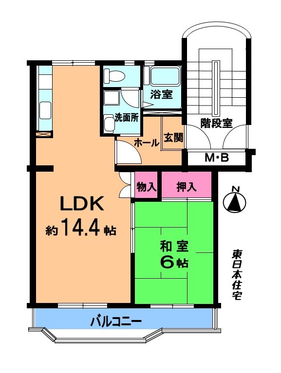 吾妻北第１住宅 間取図・土地図