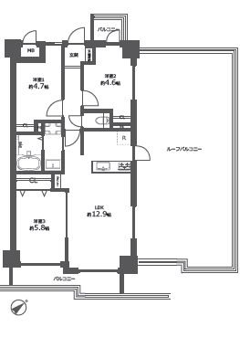 藤和シティコープ稲毛 間取図・土地図